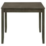 Parkwood 5-Piece Square Dining Set in Dark Ash Brown
