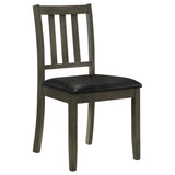Parkwood 5-Piece Square Dining Set in Dark Ash Brown