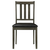 Parkwood 5-Piece Square Dining Set in Dark Ash Brown