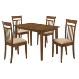 Robles 5-Piece Rectangular Dining Table Set Chestnut