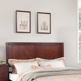Bed With 2 Panel Headboard