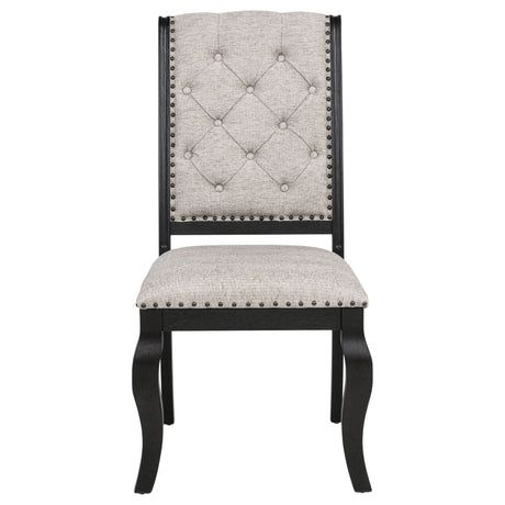 Kinzler - Side Chairs (Set of 2) - Tan / Black