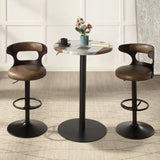 Saba - Adjustable Stool With Swivel - Brown