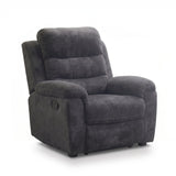 Manual Recliner Chair With 150° Recline, For Living Room - Dark Gray
