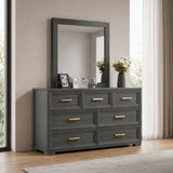 Colorado - Square Mirror (Dresser Not Included) - Charcoal