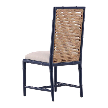 Casablanca - Side Chair - Blue / Light Brown