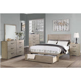 Bed With 2 Panel Headboard