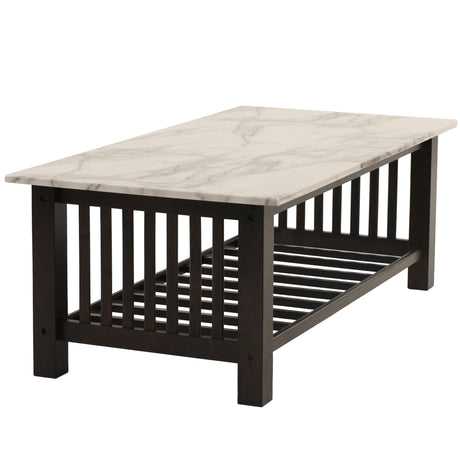 3 Piece Occasional Table Set, 1 Coffee Table And 2 End Tables, Open Storage Design - Walnut
