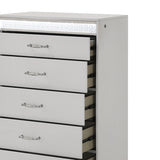 Glam - 5 Drawer Chest With LED Lighting - White
