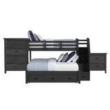 Hampton Kids - Bunk With Staircase And Trundle Bedroom Set