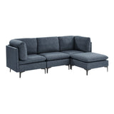 Upholstered Modular Sectional & Tall Legs