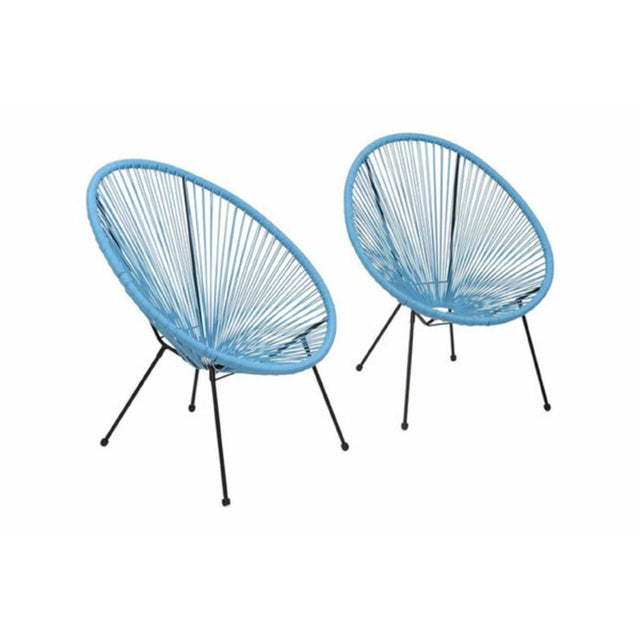 Modern Egg Shaped String Chairs (Set of 2) - Chair Sets - Alpine Outlets