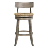 Stool With Natural Seagrass Seat