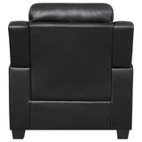 Winchell - Upholstered Padded Arm Tufted Accent Chair - Black