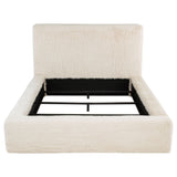 Tall Headboard Panel Bed With Padded Headboard