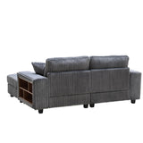 Convertible Sectional Sofa, Sleeper Oversized Living Room Lounge