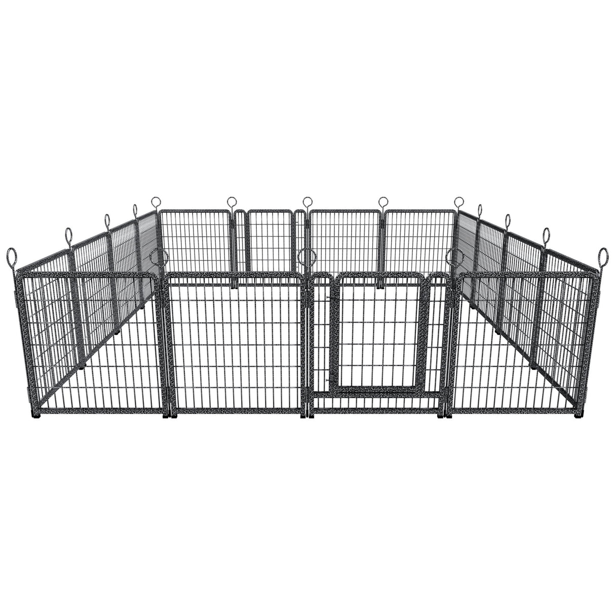 Heavy Duty Dog Playpen Outdoor 16 Piece Panels - Snow Leopard