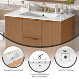 Modern Wall Mounted Bathroom Vanity, Soft Close Doors