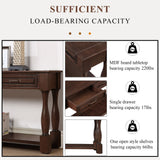 Console Table With 3 Drawers And 1 Bottom Shelf For Entryway - Espresso
