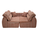 3 Seater, Couch With Throw Pillows For Living Room