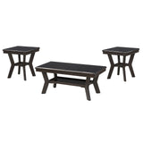 Gia - 3 Piece Occasional Set (1 Coffee & 2 End Tables) - Brown