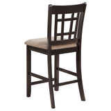 Avonlea - 5 Piece Set With Round Table And Upholstered Chairs - Chestnut
