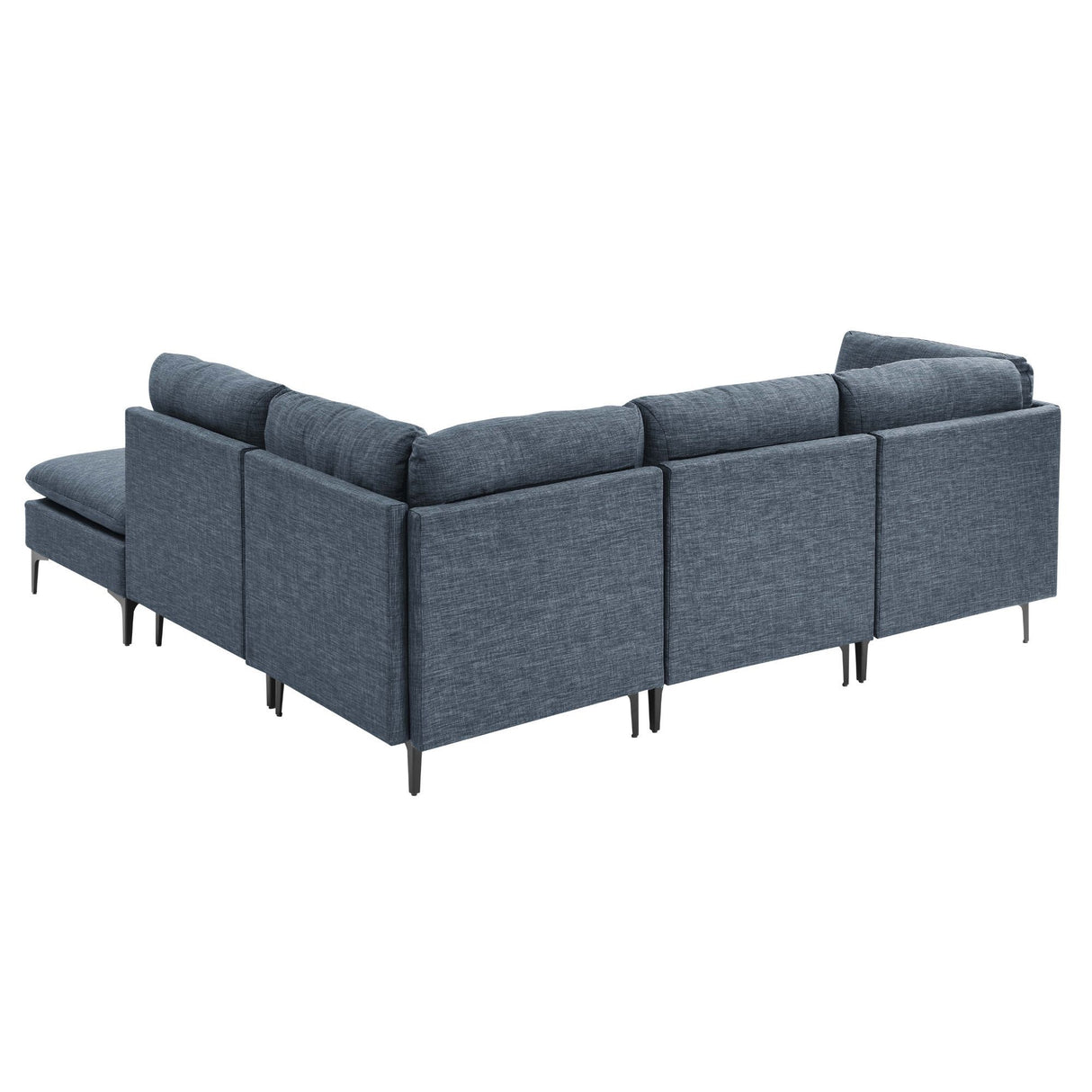 Upholstered Modular Sectional & Tall Legs