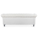 Rolled Arm Chesterfield 3 Seater Sofa