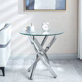 Round Table With Angular Slanted Legs