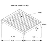 Sophie - Platform Bed Base With Slatted Design