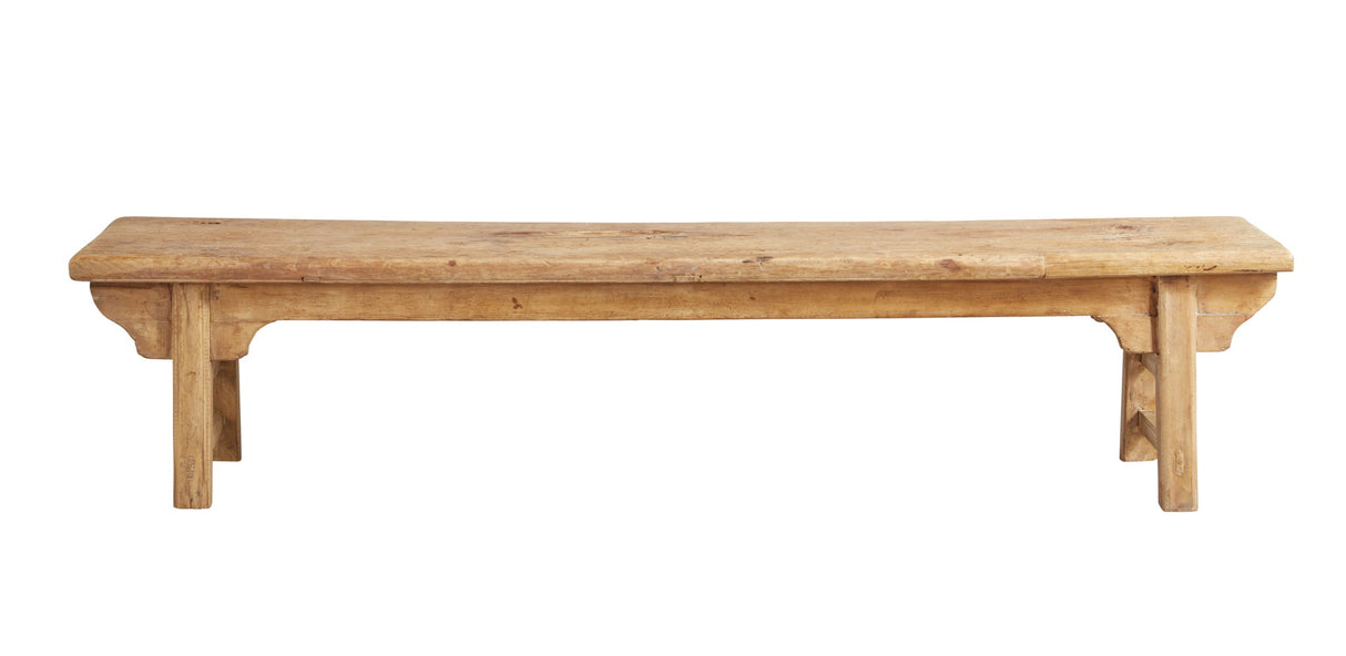 Antique - Simple Bench - Light Brown
