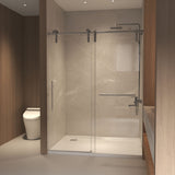 Frameless Sliding Bathtub Door With Frame