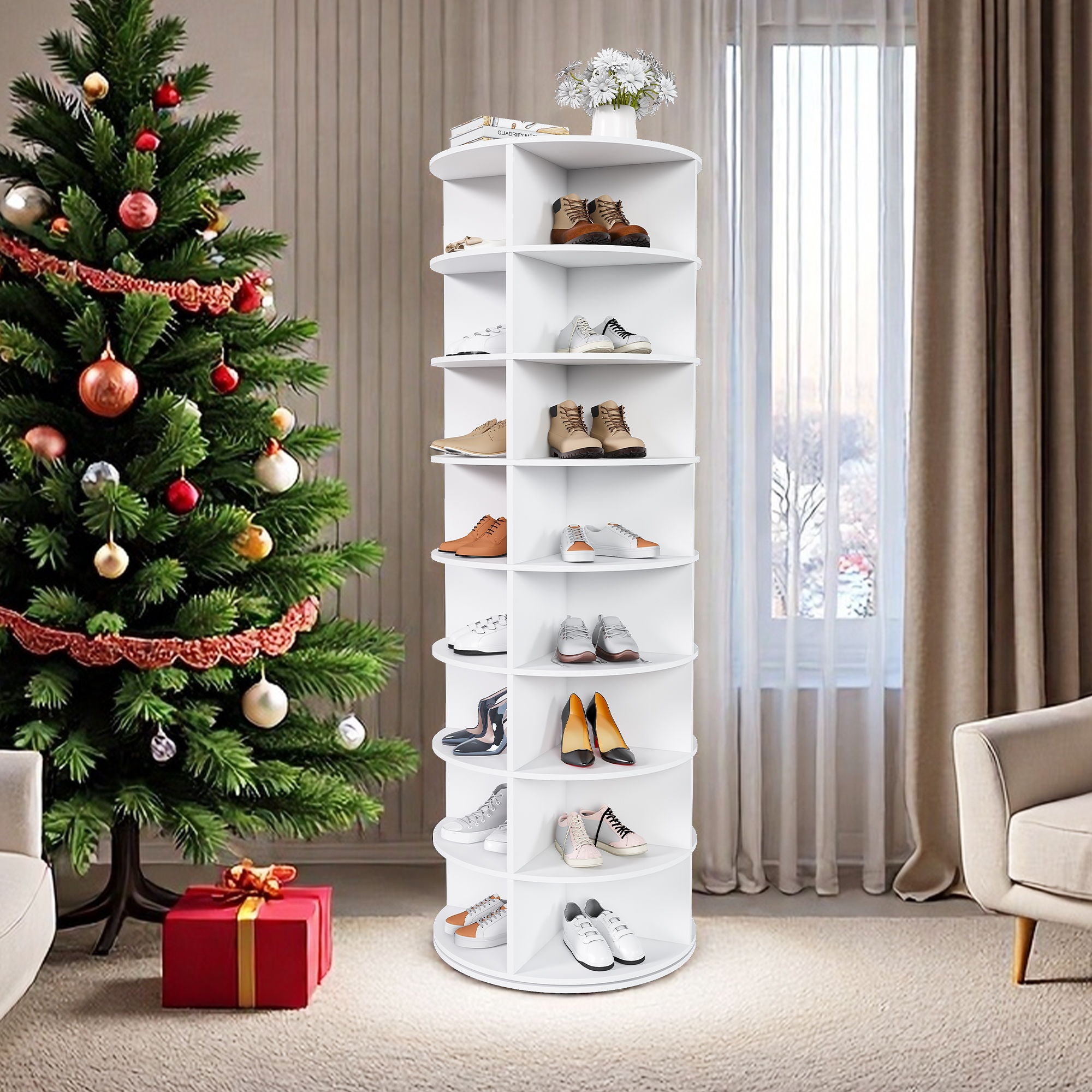Rotating Shoe Rack Tower – Alpine Outlets