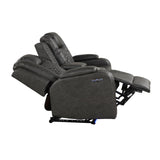 Benz - Power Reclining Loveseat & LED Lighting And Built In USB