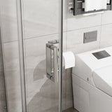 Corner Sliding Shower Door & Base Combo Kit With Magnetic (No Drain Kit)