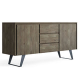 Sideboard Buffet Dining Cabinet Industrial Wood Storage 60x30in
