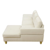 L - Shaped Sectional Sofa With Chaise & Ottoman