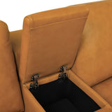 Upholstered Large Arms Sectional With Recliner Seats