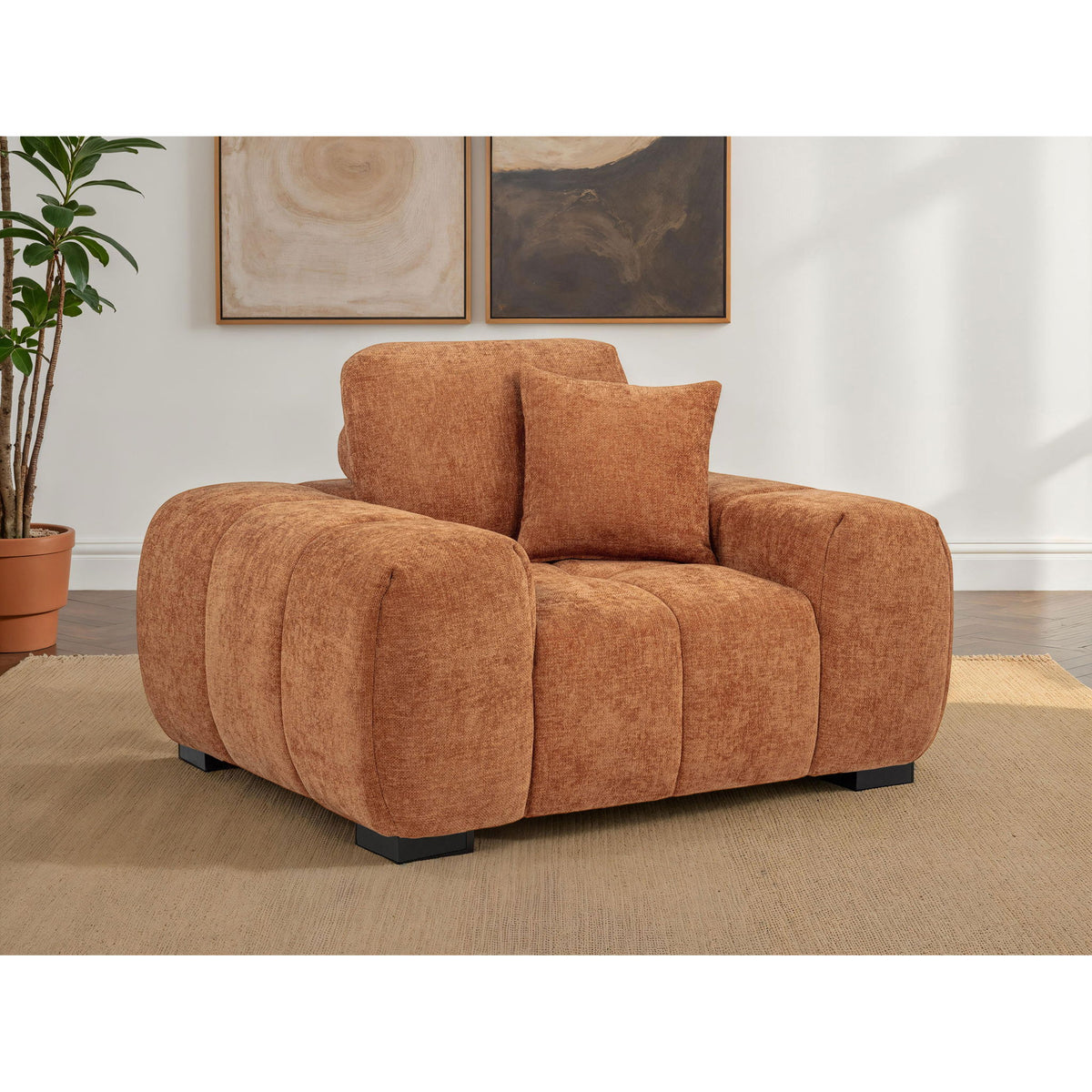 Plather - Track Arm Accent Chair