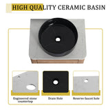 Wall Mounted Bathroom Vanity With Art Sink & 1 Soft Close Door