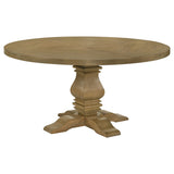 Florence 5-Piece Round Dining Table Set, Rustic Honey