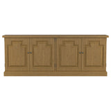 Florence 4-Door Dining Sideboard Buffet Cabinet Rustic Honey
