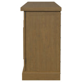 Florence 4-Door Dining Sideboard Buffet Cabinet Rustic Honey