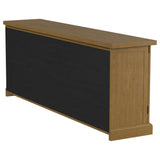 Florence 4-Door Dining Sideboard Buffet Cabinet Rustic Honey