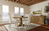 Florence 4-Door Dining Sideboard Buffet Cabinet Rustic Honey