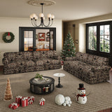 Luxuriously Comfortable Cloud Couch With Elegant Rolled Arms & Pleated Skirt Design