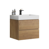 Alice - Bathroom Vanity With Sink, Large Storage Wall Mounted Floating Bathroom Vanity For Modern Bathroom