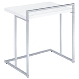 Rectangular Top Snack Table - White