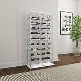 Montara Tempered Glass Wine Cabinet with LED Lighting