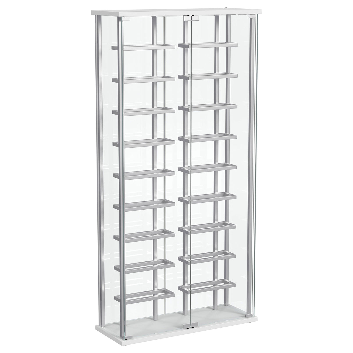 Montara Tempered Glass Wine Cabinet with LED Lighting